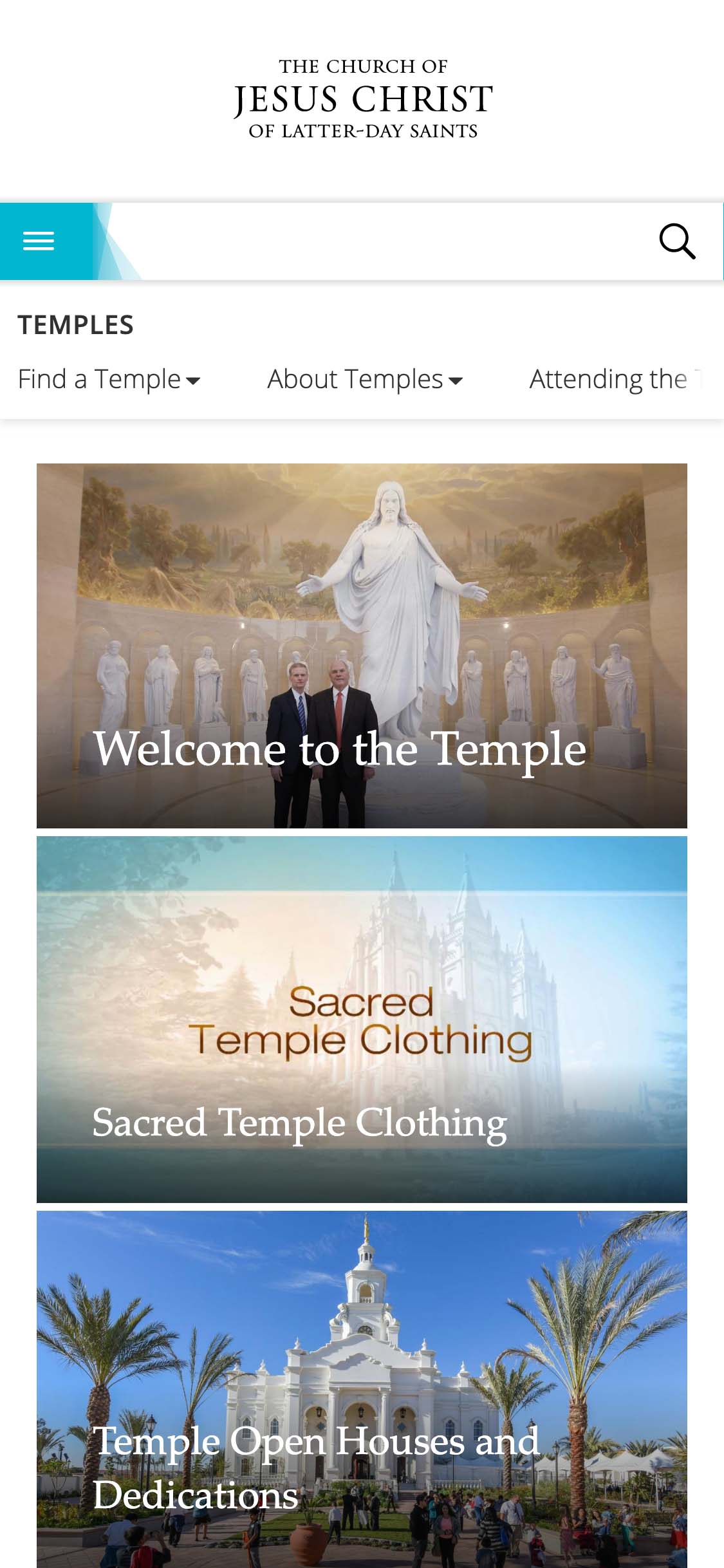 LDS Temples Website